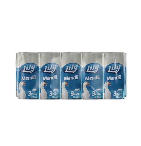Lily 3 Katlı Mendil 10'lu