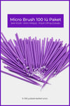 Ocean Micro Brush 100'lü Paket - Ipek Kirpik & Kalıcı Makyaj & Kirpik Lifting Çubuğu Asu-245