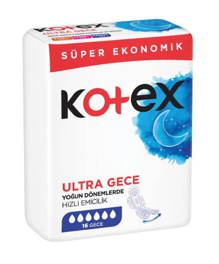 Kotex Ultra Quadro Gece 16 Lı