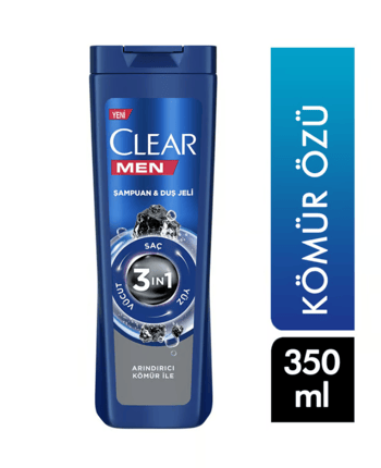 Clear Samp.350ml Men Y.arındırıcı Komur 3 In 1 *5