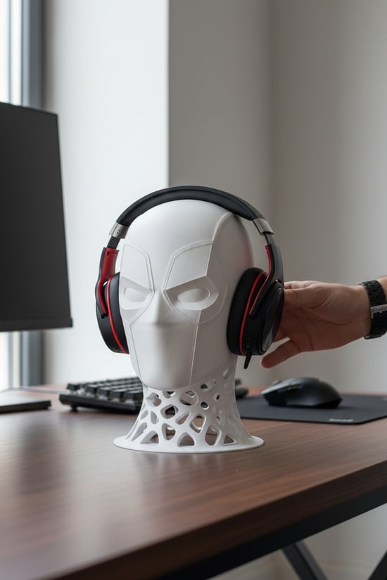 Deadpool Figürlü Kulaklık Standı