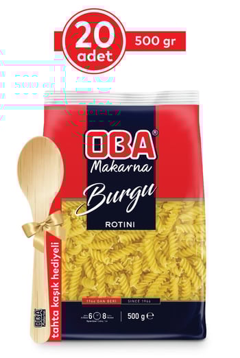 Oba Makarna Burgu Makarna 500 Gr * 20 Adet