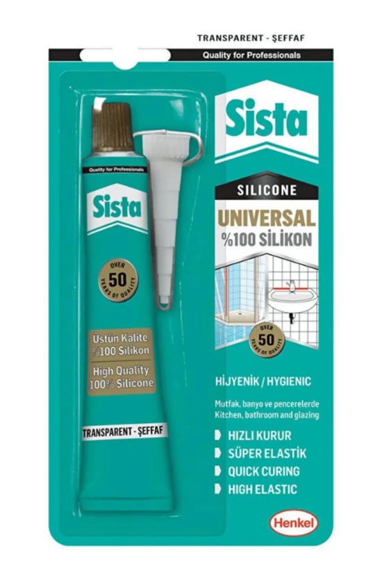Sista Universal Silikon Şeffaf 50 Gram Blister