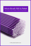 Ocean Micro Brush 100'lü Paket - Ipek Kirpik & Kalıcı Makyaj & Kirpik Lifting Çubuğu Asu-245