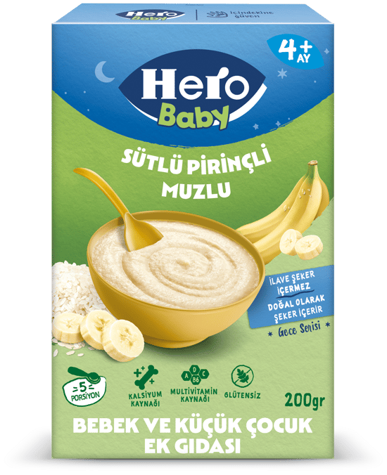 Hero Baby Sütlü Muzlu Prinçli 200 Gr
