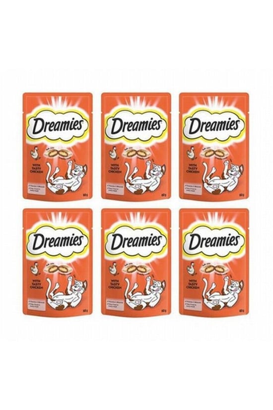 Dreamies Tavuklu Kedi Ödülü 6 Adet X 60 Gr