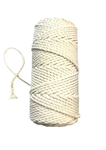 Pamuk Büklüm 3 Mm İp Krem