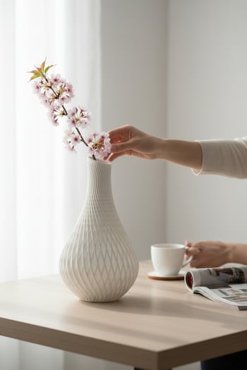 Desenli Tasarım Vazo