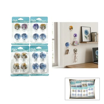 Qlux L-00638 ( 4pcs ) Damla Küçük Yapışkan Askı