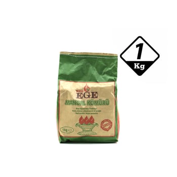King Ege Mangal Kömürü ( 1kg ) ( Çıra Hediyelidir )