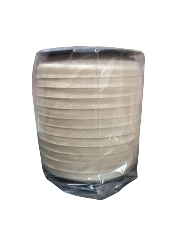 Çamaşır Lastiği Düz 1 Cm 1 Metre Krem