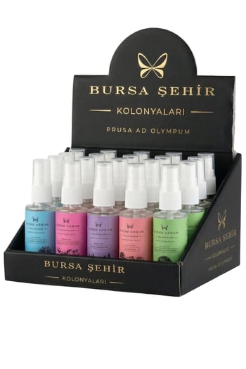 Mini Kolonya Seti (tirilye Sahili, Gölyazı Kiraz Çiçeği, Uludağ'da Bahar, Cumalıkızık, Ulu Çınar)