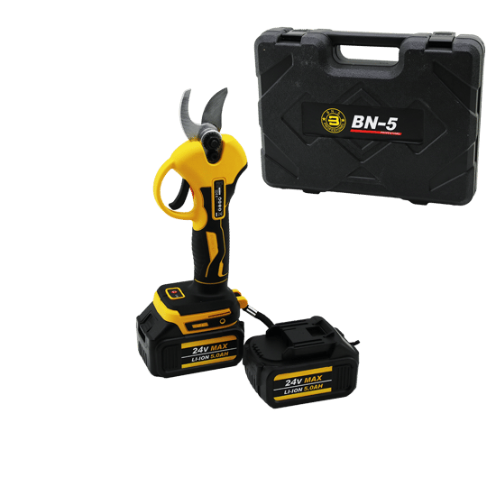 Banco Cordless Shear Yellow Bn-5 Hs-155 ( Şarjlı ) Bağ Makası ( 2 Batarya & 24v 5.0ah ) ( Makas Aralık=30mm )