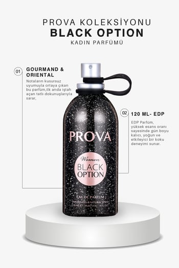 Prova Black Option Edp Oriental Kadın Parfüm 120 Ml