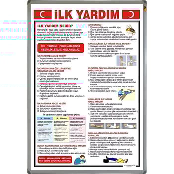 İlk Yardim Levhasi (alüminyum Çerçeve)