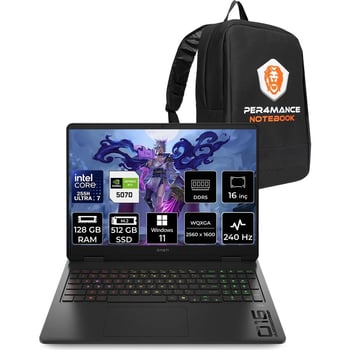 Hp Omen Slim 16 Core Ultra 7 255h Rtx 5070 8gb 128gb Ram 512gb Ssd 16" Qhd+ 240hz Win11 Pro Cj8v8eap