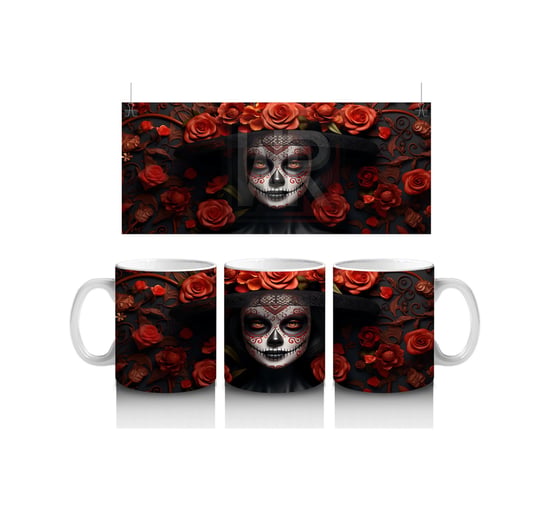 Gül Karanlığında Bembeyaz Maske Hediyelik Kahve Kupası Çok Renkli