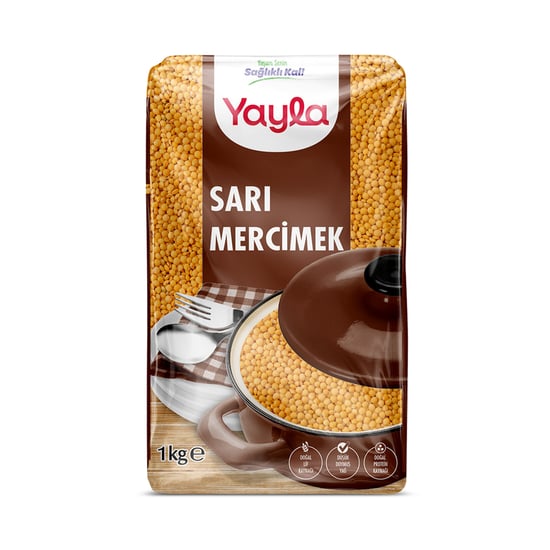 Yayla 1kg Sarı Mercimek