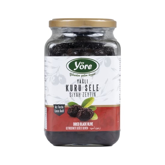 Yöre Gemlik Yağlı Kuru Sele Siyah Zeytin 550 gr  (291-350)