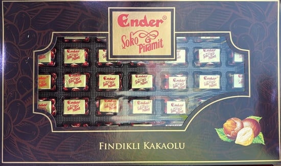 ENDER ŞOKO PİRAMIT FINDIKLI KUTU 350 GR