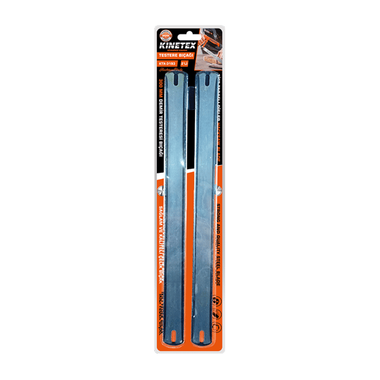 Kinetex Ktx-3193 ( 2pcs ) ( 12" & 300mm ) ( Çift Taraflı ) ( Yedek ) Demir Testere Bıçakları