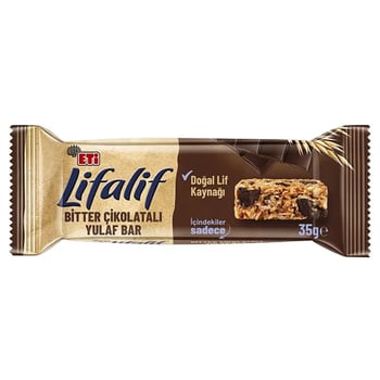 Eti Lifalif Bitter Çikolatalı Yulaf Bar 35 Gr