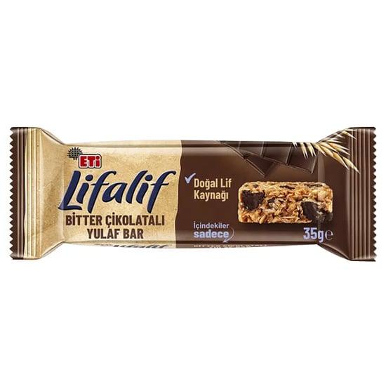 Eti Lifalif Bitter Çikolatalı Yulaf Bar 35 Gr