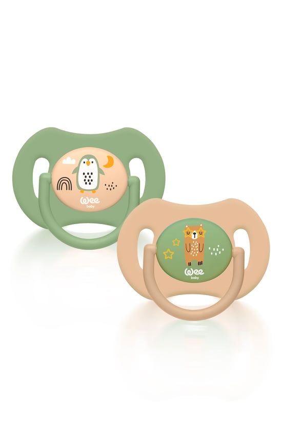 Wee Baby Duo Simetrik Uçlu Emzik 6-18 Ay No:2 6-18 Ay 2'li