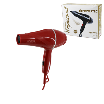 Powertec Tr-501 ( Kırmızı ) Saç Kurutma & Fön Makinesi 2500w Performans