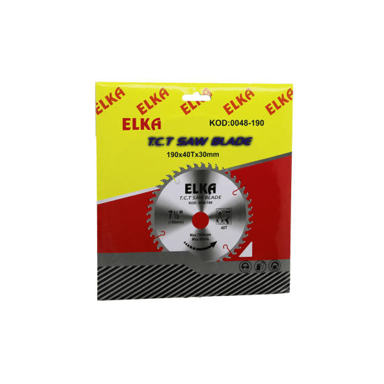 Elka T.c.t Saw Blade Kod-0048-190 ( 190x40tx30mm ) ( Ağaç ) Sunta Kesici Disk