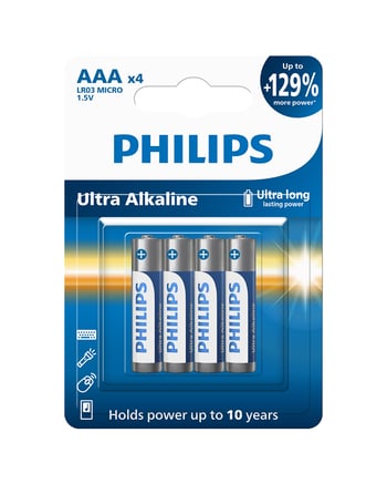 Philips Ultra Alkaline Aaa Ince Kalem Pil 1.5v 4'lü Blister