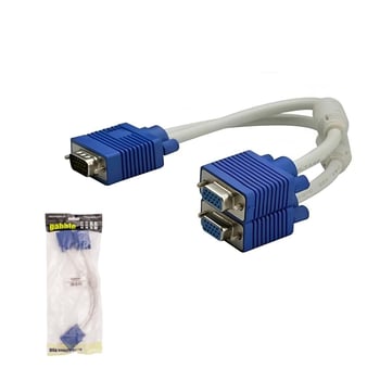 Gab-vgay 2li Vga Çoklayıcı Y Splitter Kablo 3+4 28cm