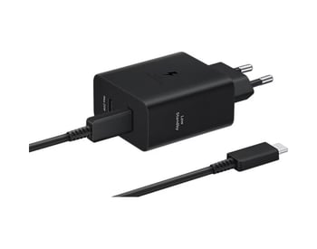 Samsung Ep-t5020x 50w Type-c Çift Çıkışlı Kablolu Hızlı Şarj Adaptörü Siyah