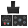 Simfer 0+10 Fonksiyon Steam Master Siyah 3'lü Ankastre Set ( 8244 Fırın - 3750 Ocak - 8678 Davlumbaz)