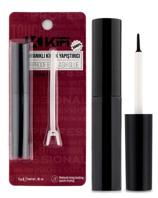 Kifi Fırçalı Kirpik Yapıştırıcı Siyah