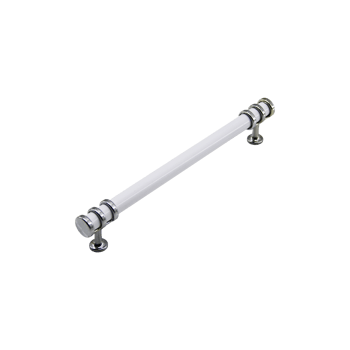-946 ( 12.8cm ) ( Yüzük Krom & Kulp Beyaz ) Boru Çekmece Kulp