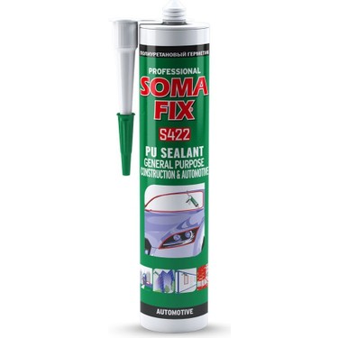 Somafix S422 Poliüretan Mastik Kartuş Siyah 280ml 365gr