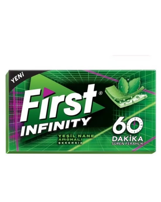 First 60 Dakika Sakız 27 gr x 12'li Paket Yeşil Nane Aromalı