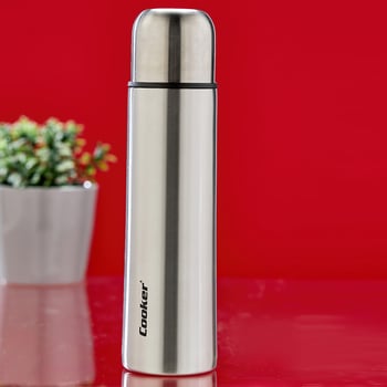 Cooker Ckr-2115 ( 0.5lt ) ( Krom ) Termos ( Paslanmaz Çelik & Sızdırmaz Kapak = Bardak )