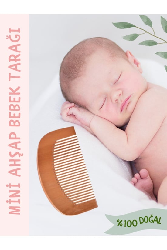 Eratos %100 Doğal Ahşap Mini Tarak