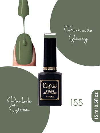 Misyul Uv Led Kalıcı Oje Nail Art 15 Ml 155
