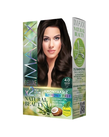 Maxx Deluxe Natural Beauty Amonyaksız Set Boya 4.0 Kahve