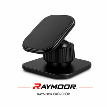 Raymoor Jel Araç Telefon Tutucu – Nano Jel Pedli 360° Dönebilen Araç İçi Telefon Standı | Güçlü Yapışkanlı Universal Telefon Tutacağı