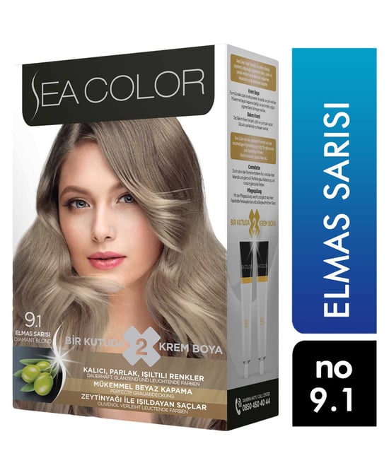 Sea Color Saç Boyası 9.1 Elmas Sarısı