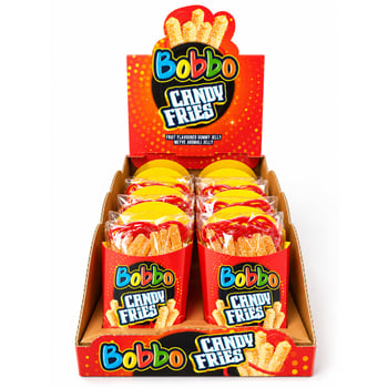 ..bobbo Candy Fries 12'li Meyve Aromalı Jelly