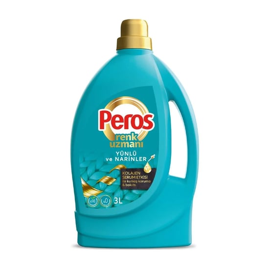 Peros Sıvı Çamaşır Deterjanı Yünlü ve Narinler 3 Lt
