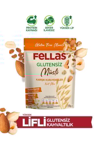 Glutensiz Müsli - Karışık Kuruyemişli (270 g)