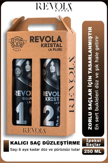 Revola Expert Kristal A Plus Saç Düzleştirici 2'li Set 2x250 Ml