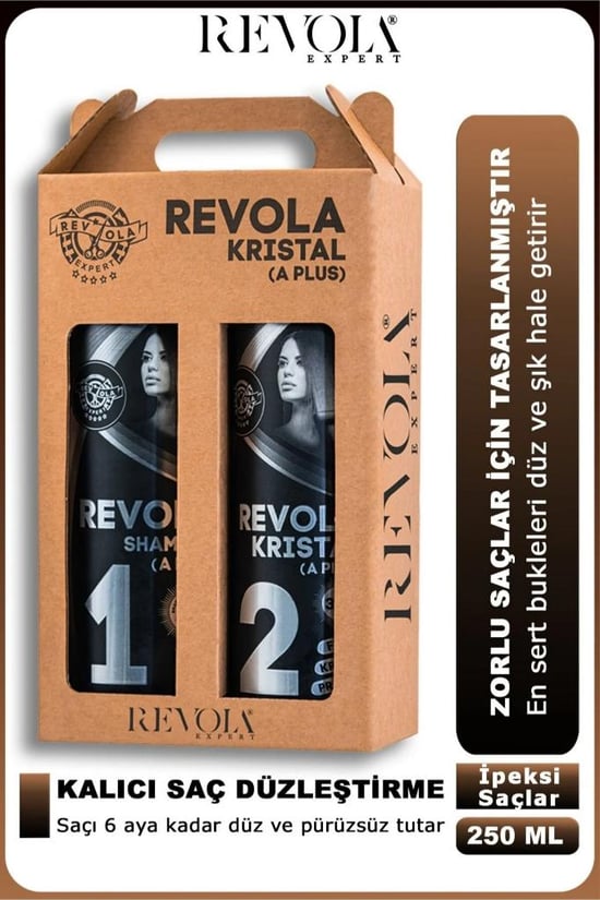 Revola Expert Kristal A Plus Saç Düzleştirici 2'li Set 2x250 Ml