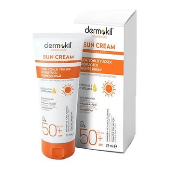 Dermokil Sun Cream Çok Yönlü Yüksek Koruyucu Güneş Kremi Spf 50+ 75 Ml